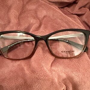 Coach Women's Glasses in Black and Brown